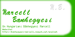 marcell banhegyesi business card
